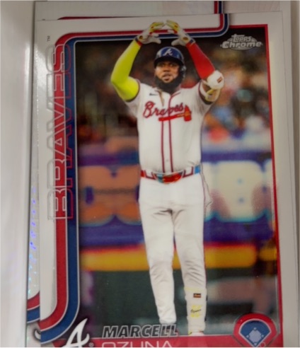 2025 Topps Chrome #250 Marcell Ozuna Atlanta Braves — front