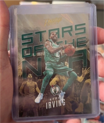 2017-18 Panini Prestige #1 Kyrie Irving Stars of the NBA — front