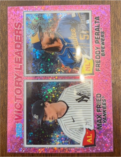 2025 Topps Heritage Victory Leaders #5 Max Fried Freddy Peralta — front