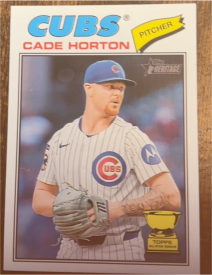 2026 Topps Heritage #396 Cade Horton All-Star Rookie Cup Chicago Cubs — front