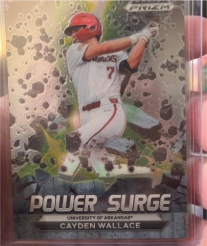 2022 Panini Prizm Draft Picks Power Surge #PS-CW Cayden Wallace — front