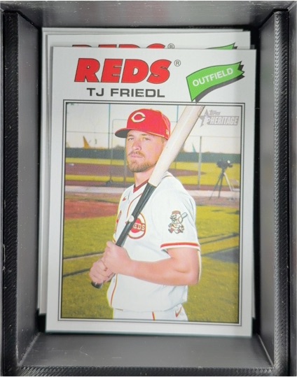 2026 Topps Heritage #296 TJ Friedl — front