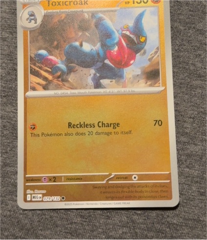 2023 Pokémon ME01: Mega Evolution #079/132 Toxicroak — front