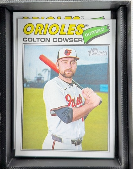 2026 Topps Heritage #338 Colton Cowser Baltimore Orioles — front