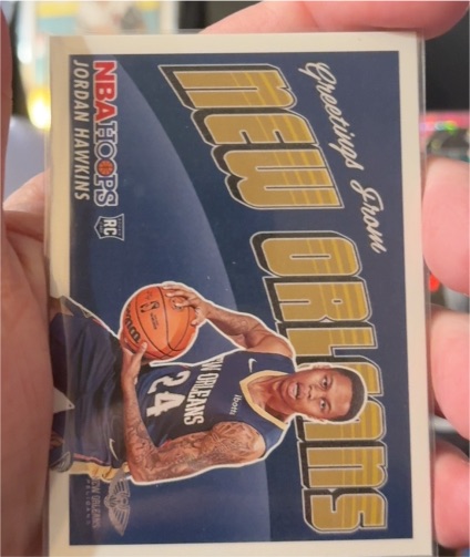 2023-24 Panini NBA Hoops #4 Jordan Hawkins Rookie Greetings From New Orleans Pelicans — front