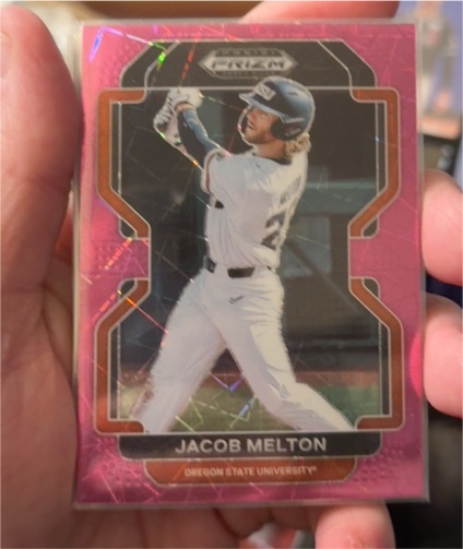 2022 Panini Prizm Draft Picks #PDP64 Jacob Melton — front