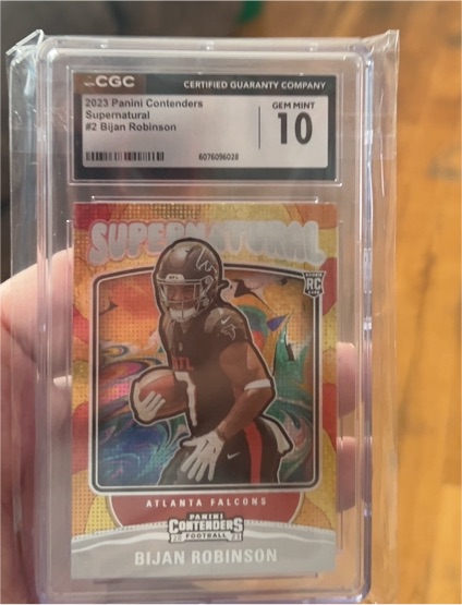 2023 Panini Contenders Supernatural #2 Bijan Robinson — front