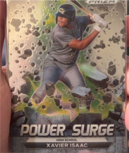 2022 Panini Prizm Draft Picks #PS-XI Xavier Isaac Power Surge — front