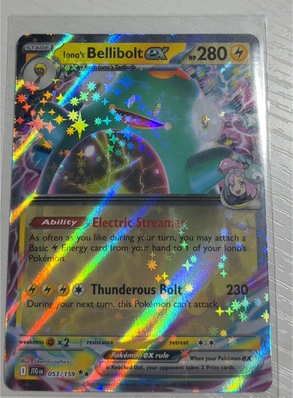 2025 Pokémon Journey Together #053 Iono's Bellibolt ex — front