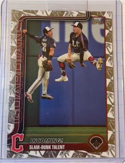 2025 Topps Series 1 #26 Incoming! Slam-Dunk Talent Cleveland Guardians — front