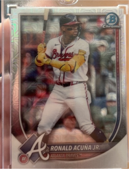2025 Bowman Chrome #21 Ronald Acuña Jr. — front