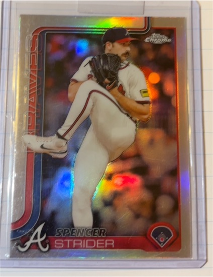 2025 Topps Chrome #46 Spencer Strider — front