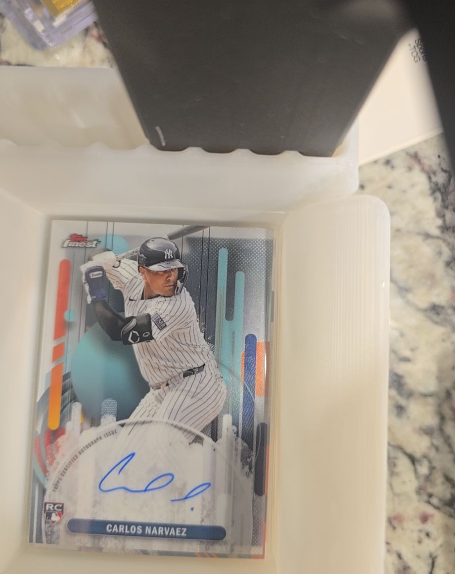 2025 Topps Finest #FA-CAN Carlos Narvaez Rookie Autograph — front