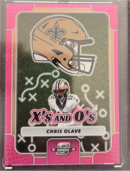 2024 Panini Contenders Optic X's and O's Pink Prizm #XO-COE Chris Olave — front