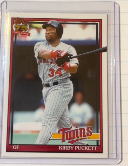 2026 Topps Series 1 Retro 1991 #T91-94 Kirby Puckett — front