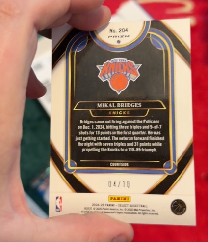 2024-25 Panini Select #204 Mikal Bridges — front