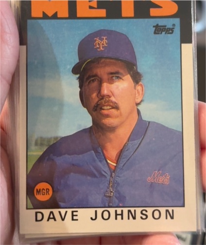 1986 Topps #501 Dave Johnson — front