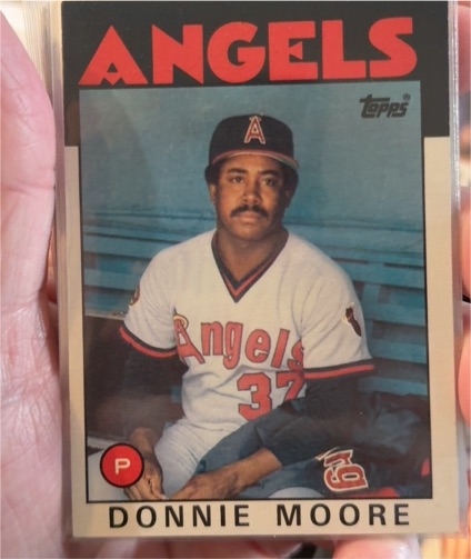 1986 Topps #345 Donnie Moore — front