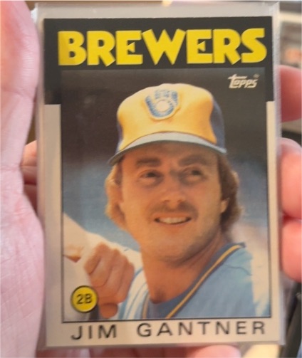 1986 Topps #582 Jim Gantner Milwaukee Brewers — front