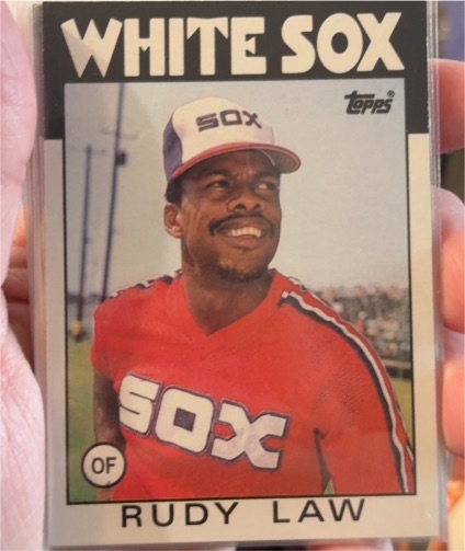 1986 Topps #637 Rudy Law Chicago White Sox — front