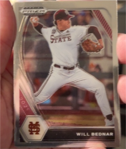 2021 Panini Prizm Draft Picks #PDP14 Will Bednar — front
