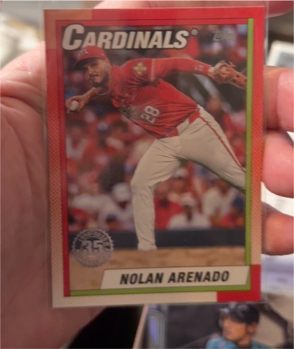 2025 Topps Series 1 1990 35th Anniversary #T90-52 Nolan Arenado Cardinals — front