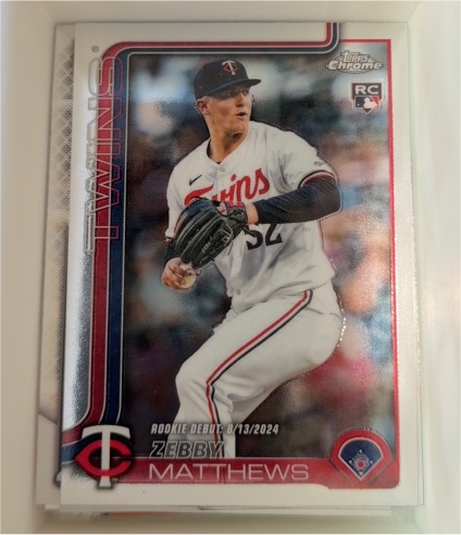 2025 Topps Chrome Update #USC171 Zebby Matthews — front