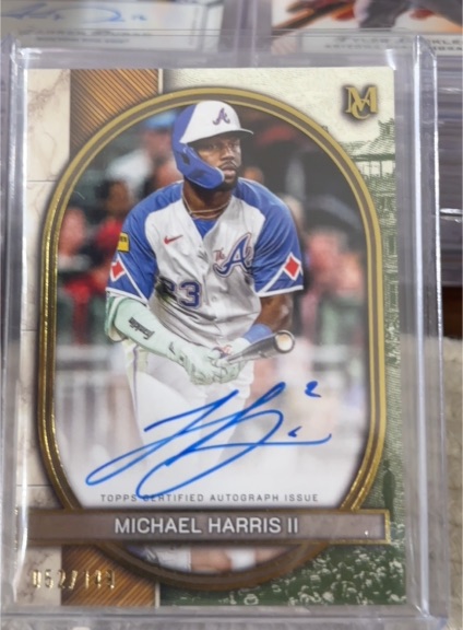 2025 Topps Museum Collection Archival Autograph #AA-MHA Michael Harris II — front