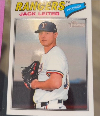 2026 Topps Heritage #304 Jack Leiter — front