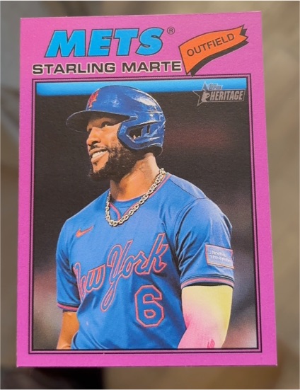 2026 Topps Heritage #213 Starling Marte — front