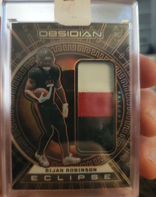 2023 Panini Obsidian Eclipse Materials #ECL-BRO Bijan Robinson — front