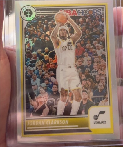 2023-24 Panini NBA Hoops Premium Stock #186 Jordan Clarkson — front