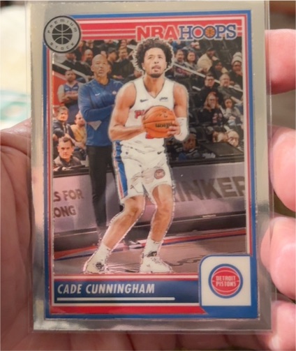 2023-24 Panini NBA Hoops Premium Stock #258 Cade Cunningham — front