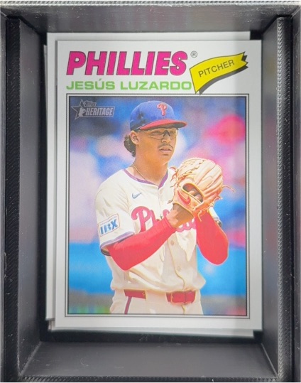2026 Topps Heritage #168 Jesus Luzardo — front