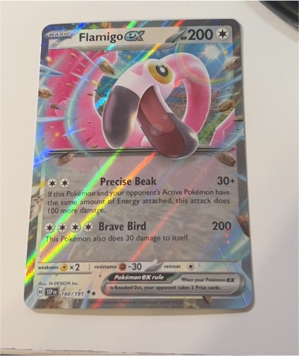 2024 Pokémon Surging Sparks #160 Flamigo EX — front