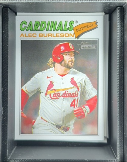 2026 Topps Heritage #165 Alec Burleson — front