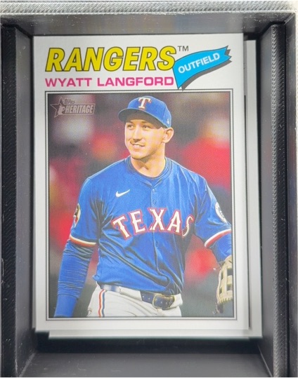 2026 Topps Heritage #340 Wyatt Langford — front