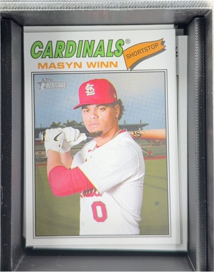 2026 Topps Heritage #358 Masyn Winn — front