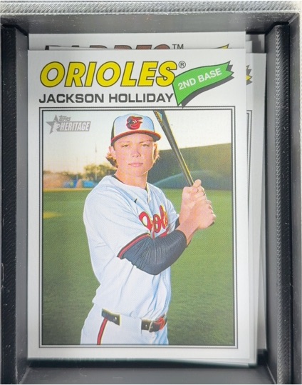 2026 Topps Heritage #218 Jackson Holliday — front