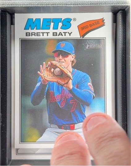 2026 Topps Heritage #19 Brett Baty — front