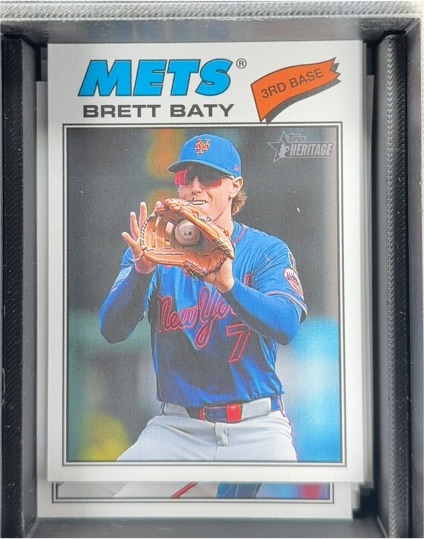 2026 Topps Heritage #19 Brett Baty — front