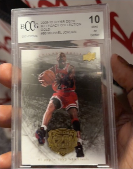 2009-10 Upper Deck MJ Legacy Collection Gold #66 Michael Jordan — front