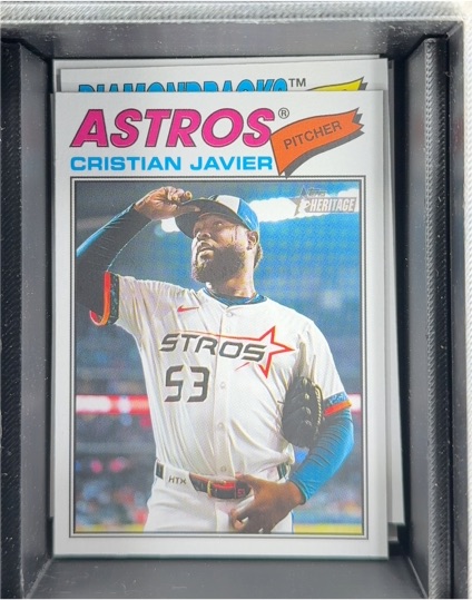 2026 Topps Heritage #330 Cristian Javier — front