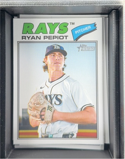 2026 Topps Heritage #34 Ryan Pepiot — front