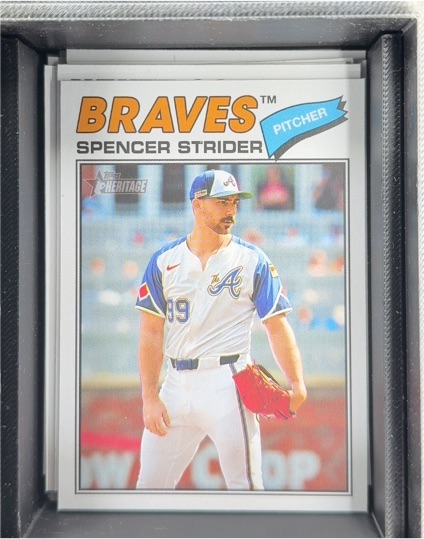 2026 Topps Heritage #41 Spencer Strider — front