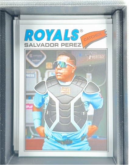 2026 Topps Heritage #320 Salvador Perez — front