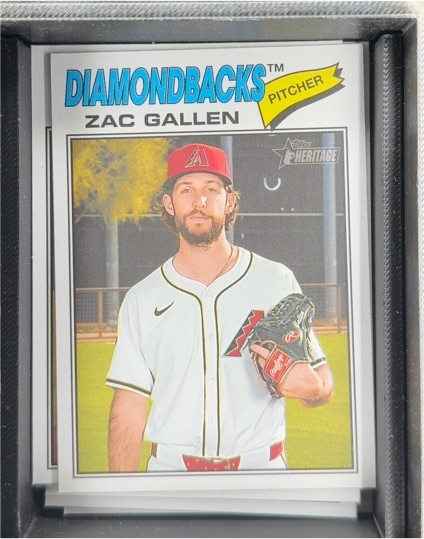 2026 Topps Heritage Chrome #254 Zac Gallen — front
