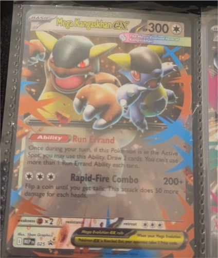 2025 Pokémon Mega Kangaskhan EX #025 — front