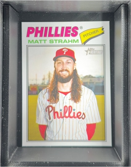 2026 Topps Heritage #193 Matt Strahm — front
