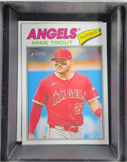 2026 Topps Heritage #163 Mike Trout — front